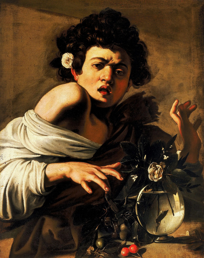 Dreng bidt af en firben - Caravaggio