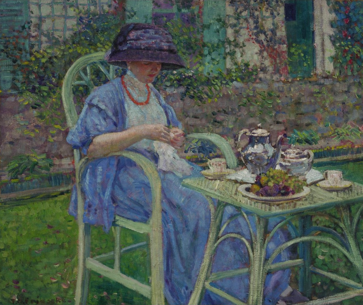 Petit-déjeuner dans le jardin - Frederick Carl Frieseke - Alpha Reproduction