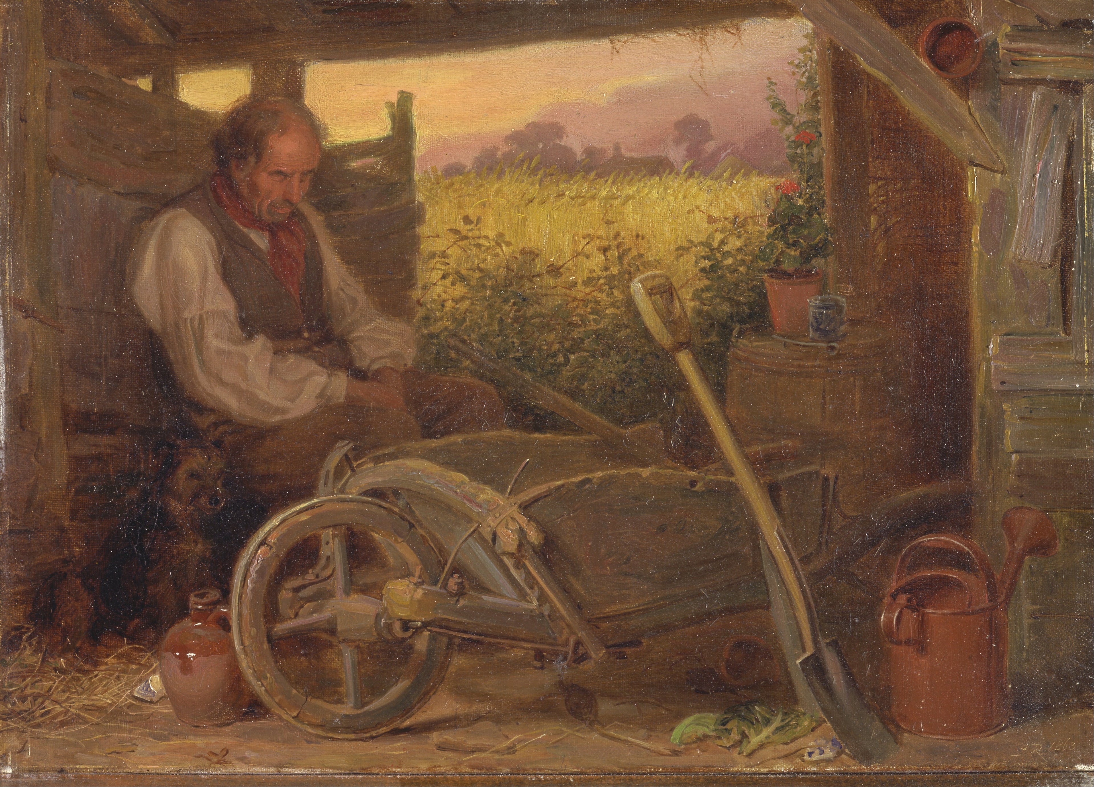 Le vieux jardinier - Briton Rivière