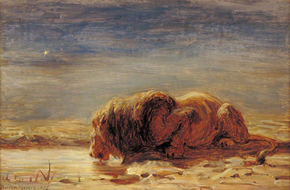 Le roi boit - Briton Rivière