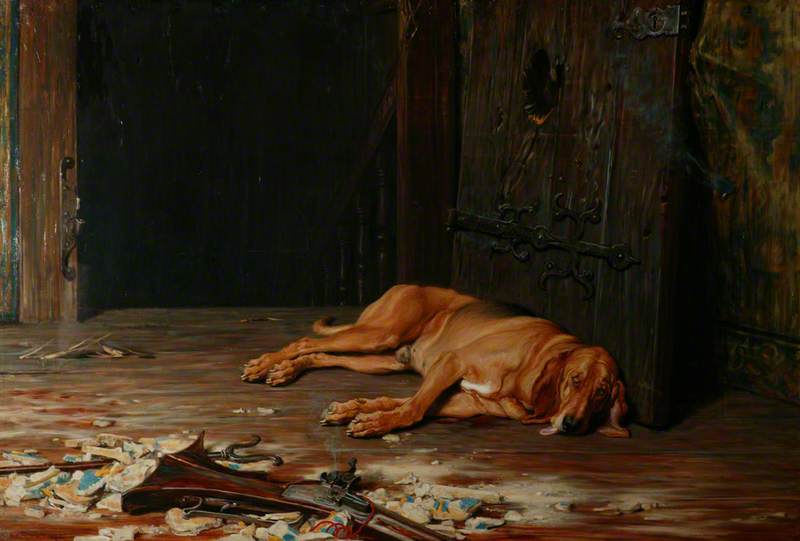 Le dernier de la garnison - Briton Rivière