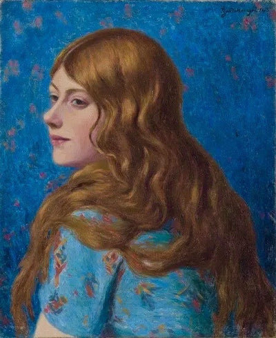 Buste de femme rousse vue de profil - Federico Zandomeneghi - Alpha Reproduction
