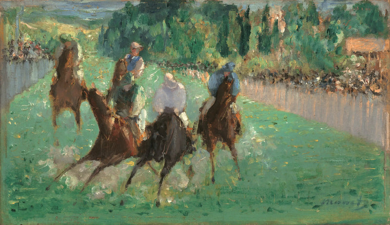 Løb ved Longchamp - Édouard Manet