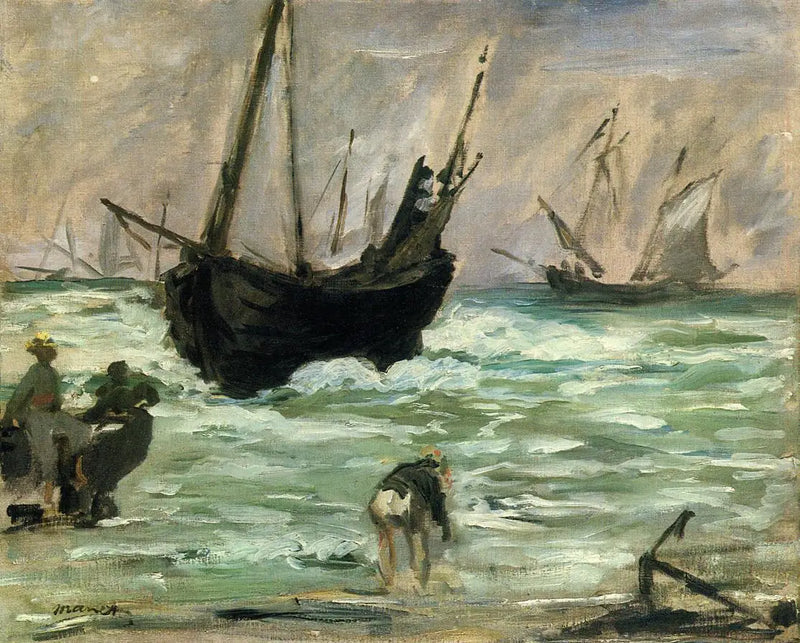 Ankommende skibe - Édouard Manet