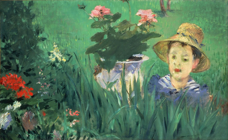 Dreng i blomsterne (Jacques Hoschedé) - Édouard Manet