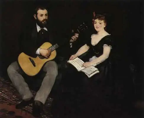 Musikundervisningen - Édouard Manet