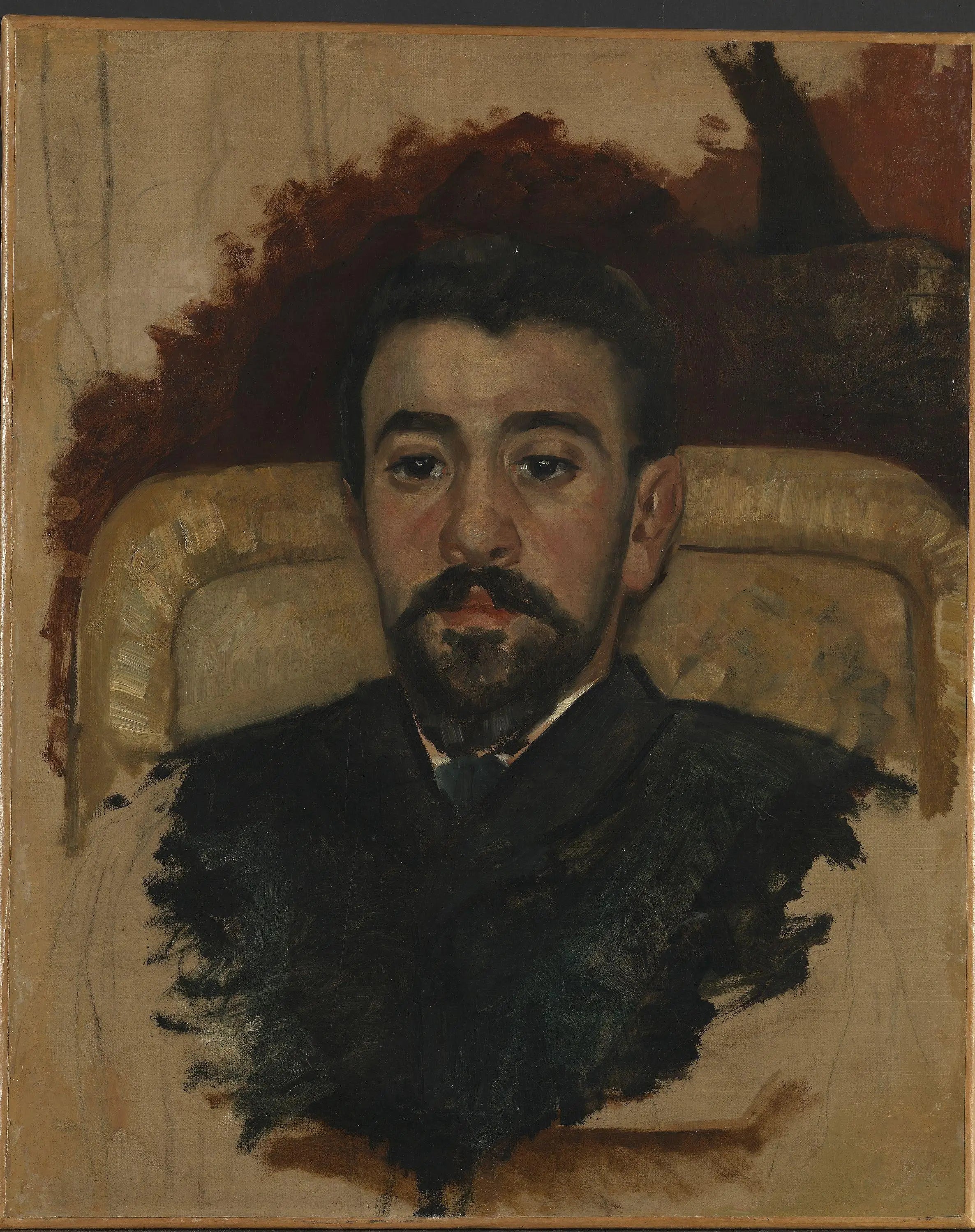 Reproduction du tableau « Portrait du peintre italien Giuseppe De Nittis - Édouard Manet » par Alpha Reproduction en peinture à l’huile