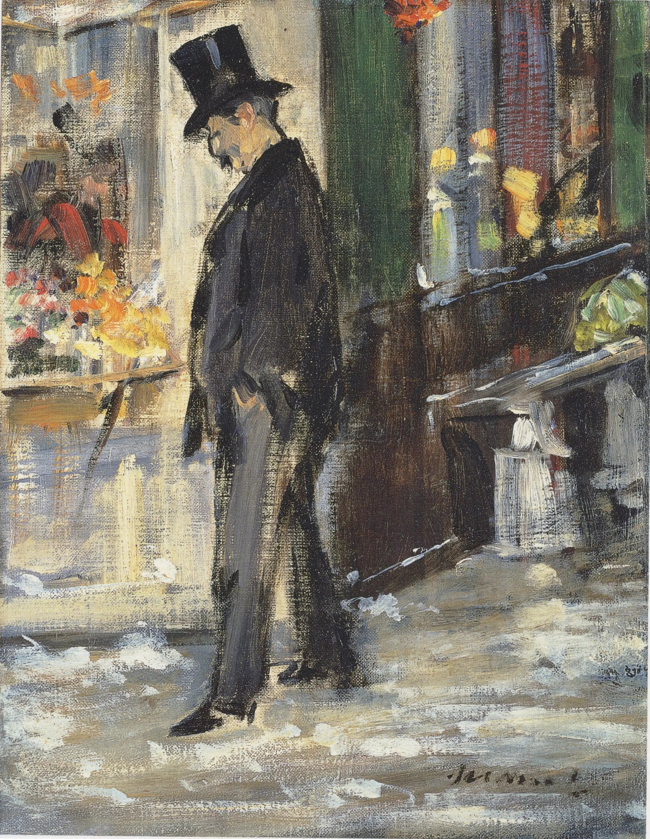 Reproduction du tableau « Promeneur - Édouard Manet » par Alpha Reproduction en peinture à l’huile