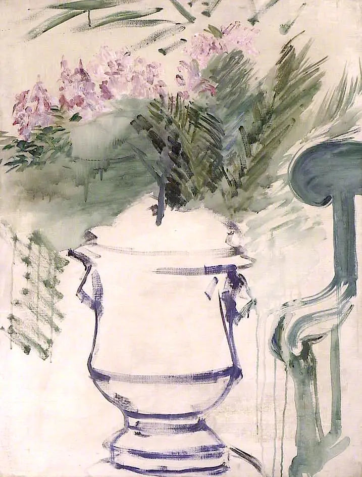 Reproduction du tableau « Vase de jardin - Édouard Manet » par Alpha Reproduction en peinture à l’huile