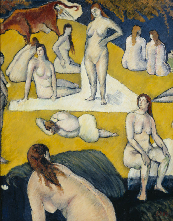 Baigneuses à la vache rouge - Émile Bernard - Alpha Reproduction