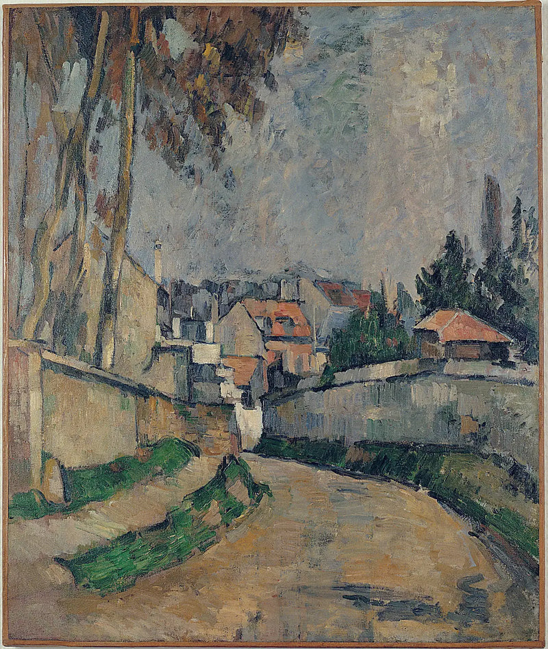 Huse ved en vej II - Paul Cézanne