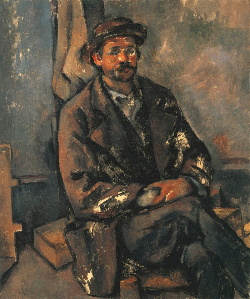 Siddende landmand - Paul Cézanne