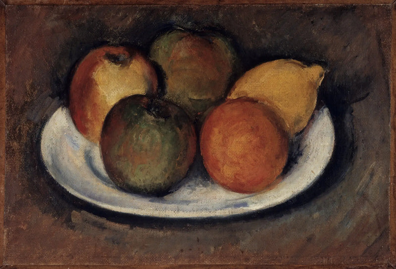 Æbler, appelsin og citron - Paul Cézanne