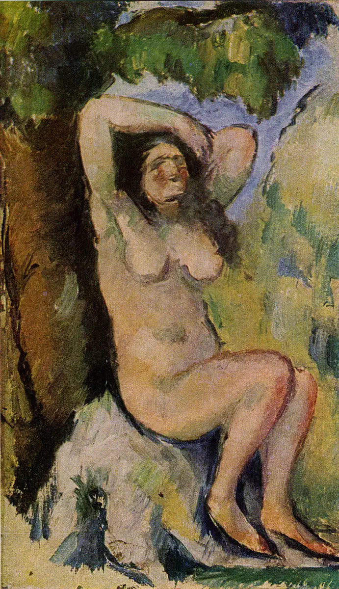 Siddende Badende - Paul Cézanne