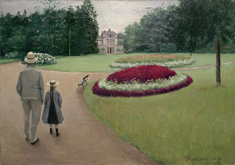 Caillebotte ejendommens park i Yerres - Gustave Caillebotte
