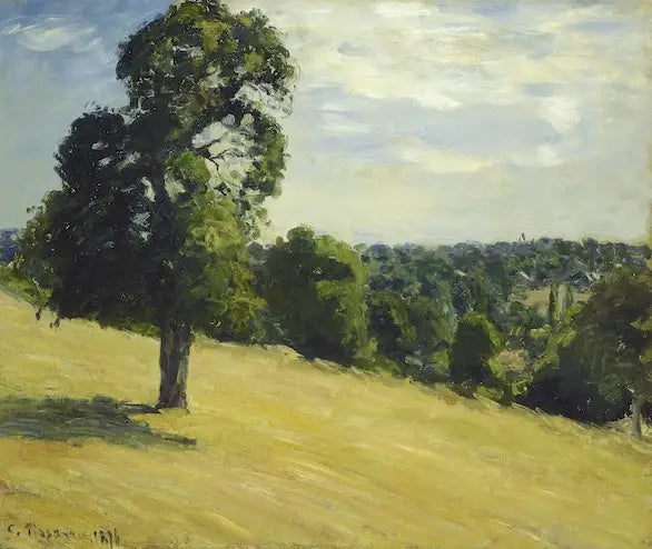 Reproduction du tableau « Le Grand Poirier à Montfoucault - Camille Pissarro » par Alpha Reproduction en peinture à l’huile