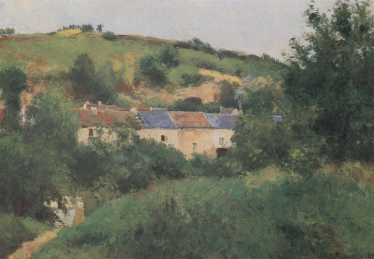 Reproduction du tableau « Le Sentier du village - Camille Pissarro » par Alpha Reproduction en peinture à l’huile