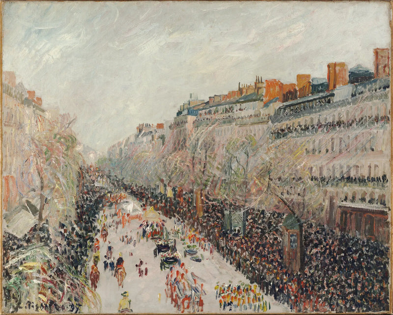Boulevard Montmartre, Mi-Carême - Camille Pissarro