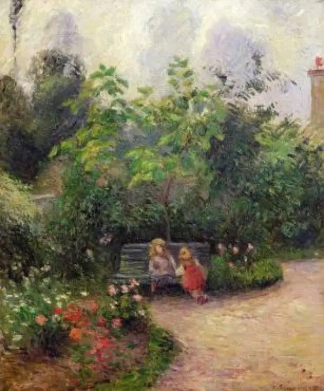 Reproduction du tableau « Coin de jardin à l'Hermitage. Pontoise - Camille Pissarro » par Alpha Reproduction en peinture à l’huile