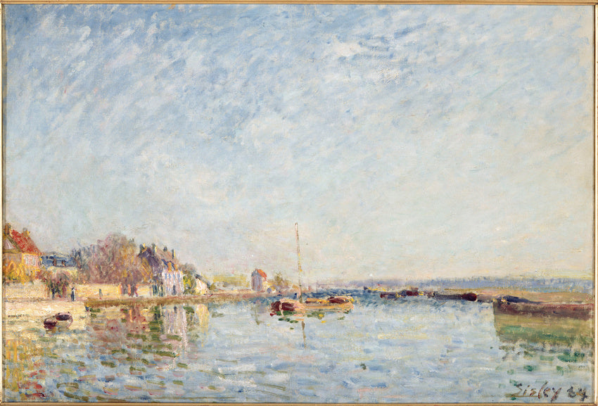Reproduction du tableau « Canal du Loing - Alfred Sisley » par Alpha Reproduction en peinture à l’huile