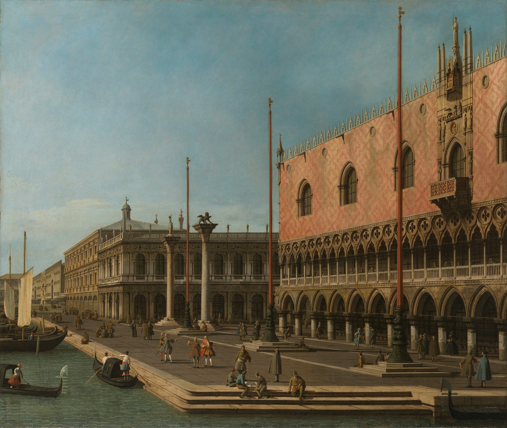 Caprice du Môle et du palais du Doge - Canaletto