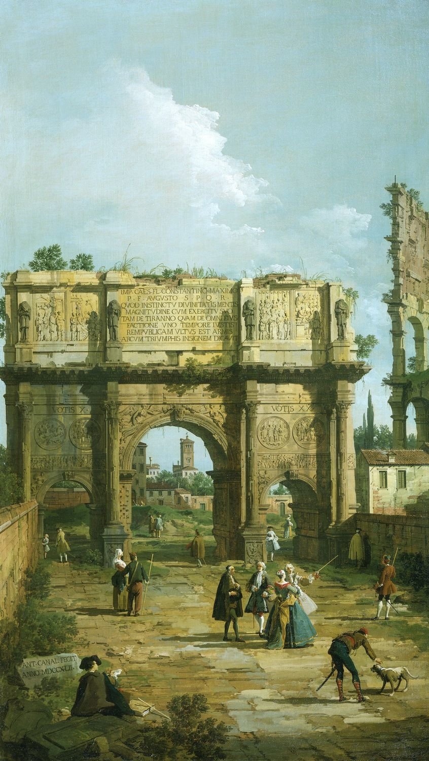 Rome : l'Arc de Constantin - Canaletto