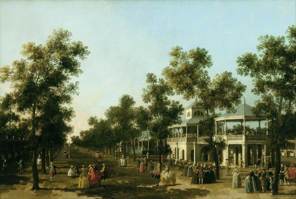 La Grande Promenade, Vauxhall Gardens, Londres - Canaletto