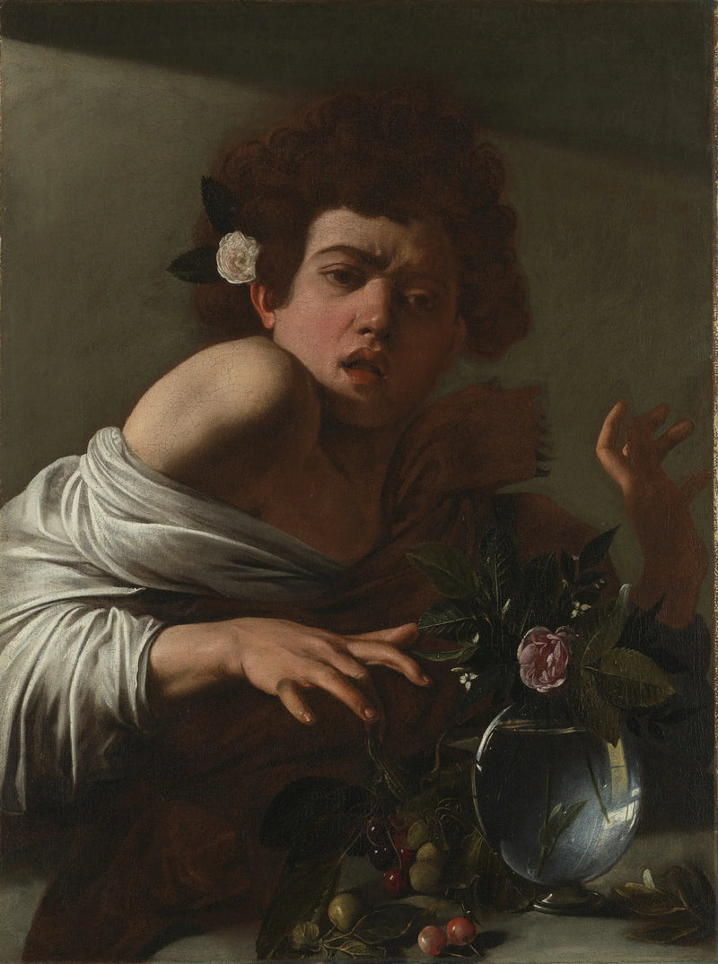 Dreng bidt af en firben - Caravaggio