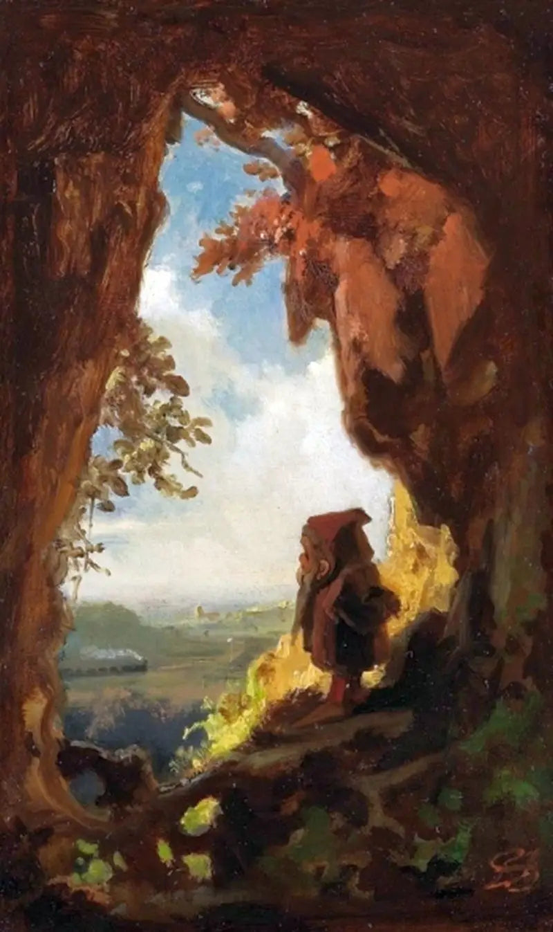 Gnom med et tog - Carl Spitzweg