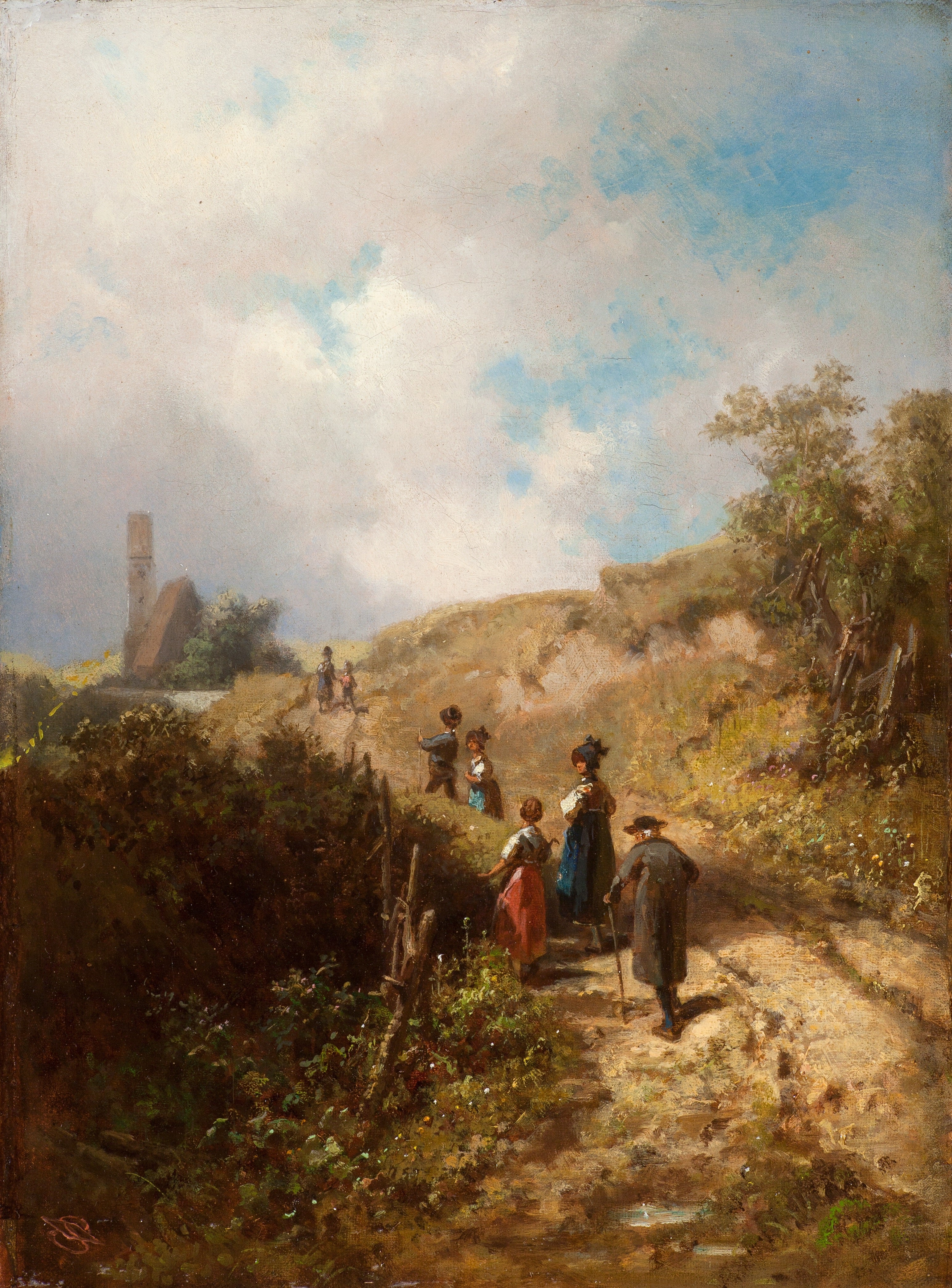Vejen til Kirken - Carl Spitzweg
