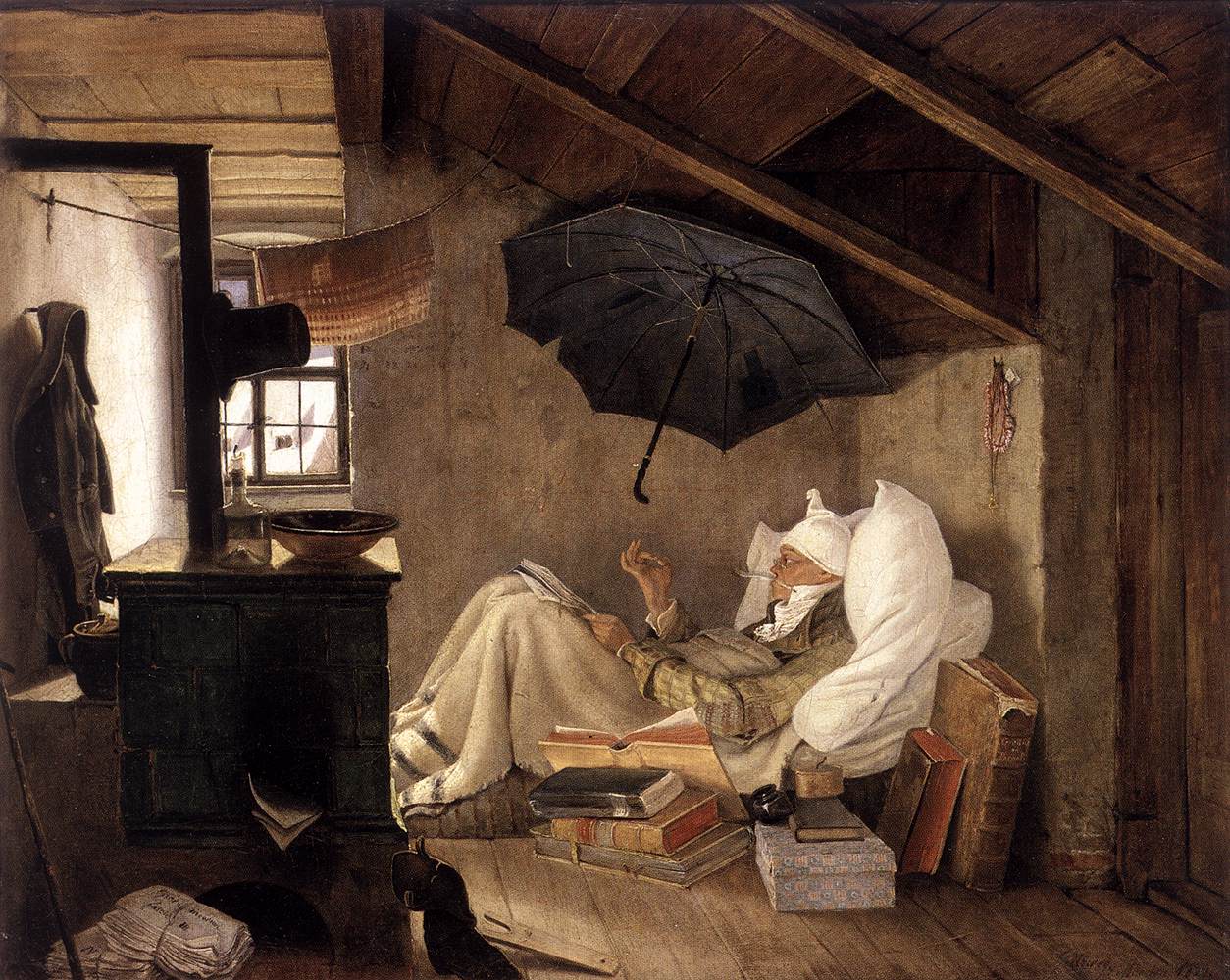 Den fattige digter - Carl Spitzweg