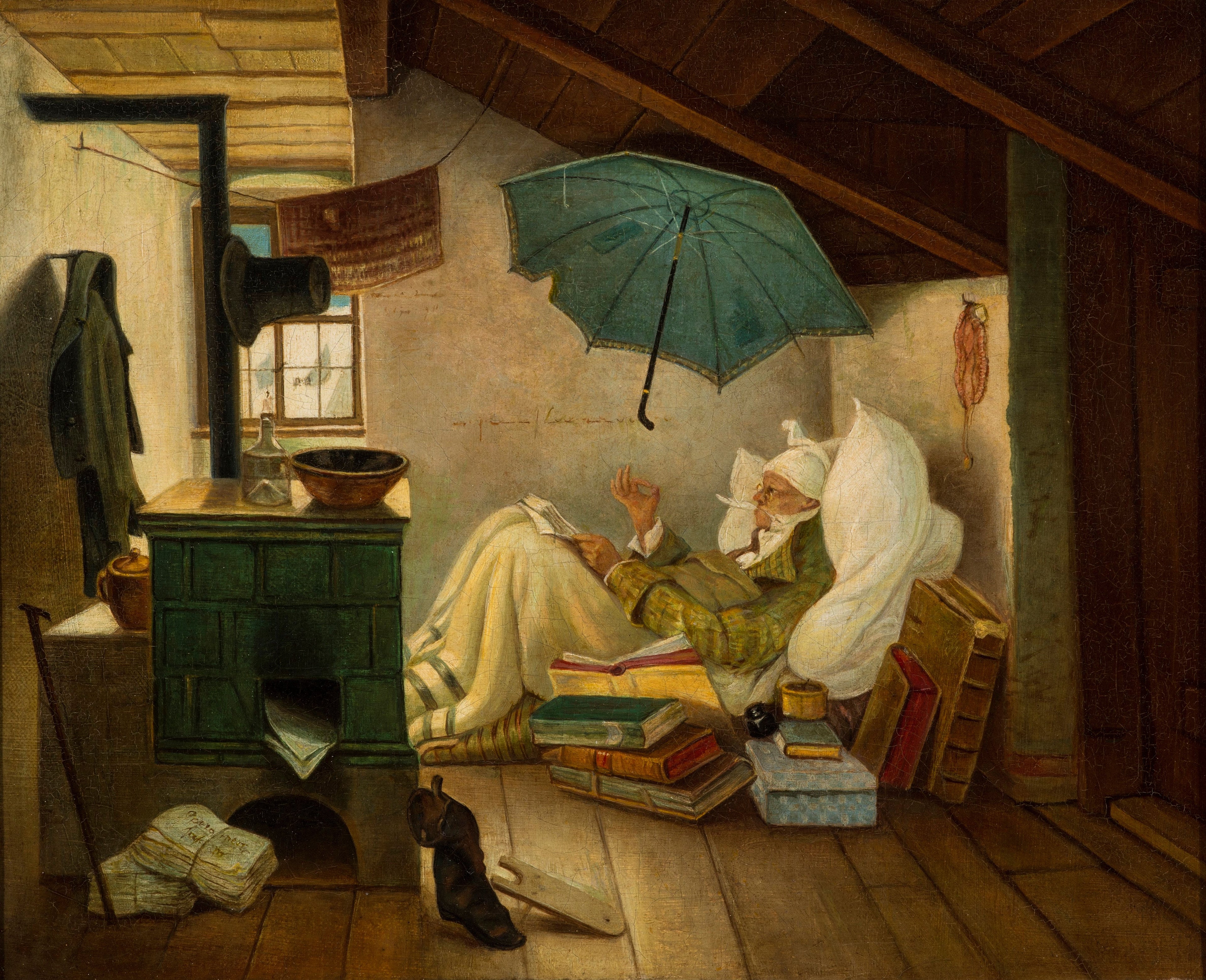 Den fattige digter - Carl Spitzweg