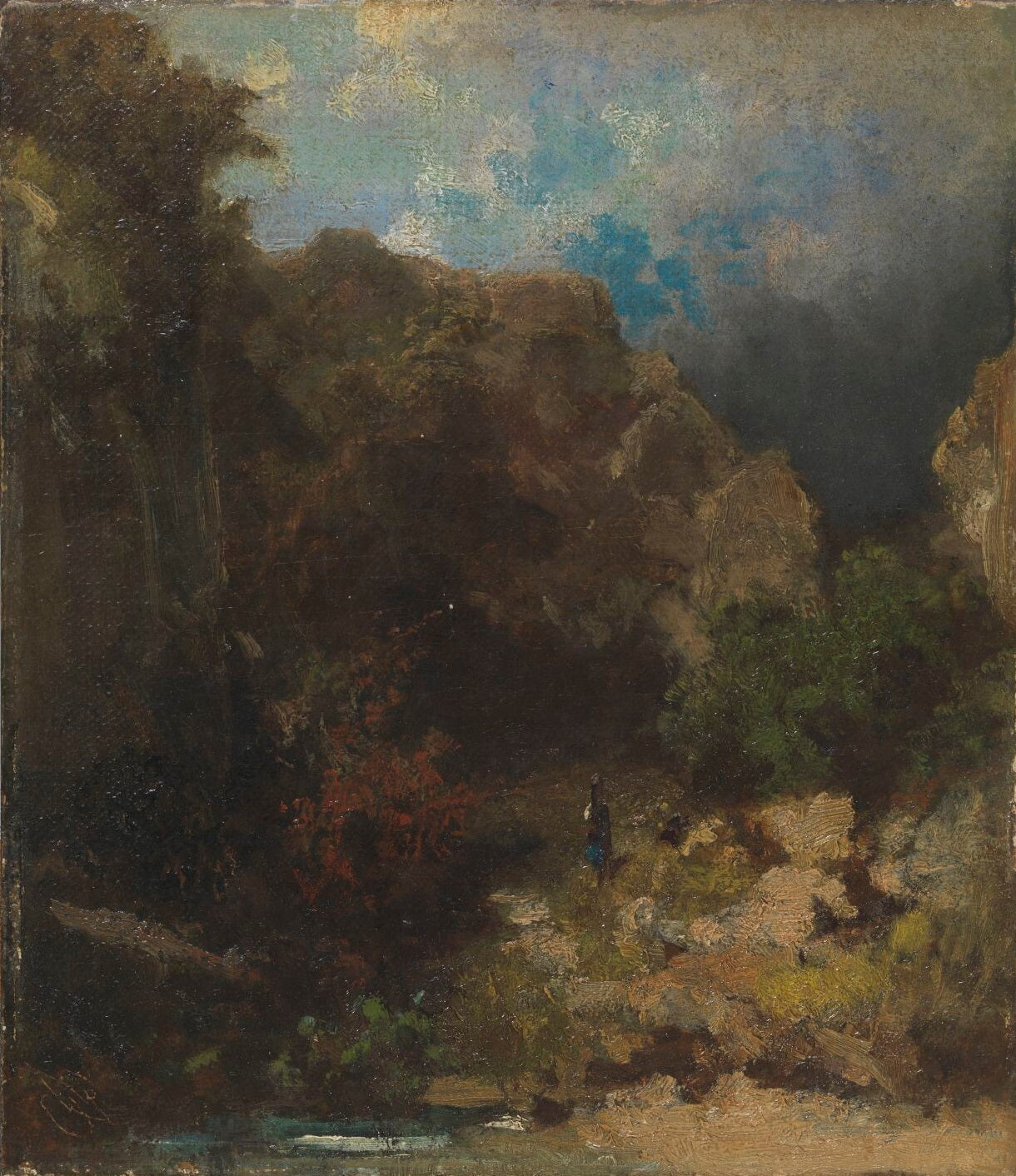 Mælkekande i bjergskoven - Carl Spitzweg