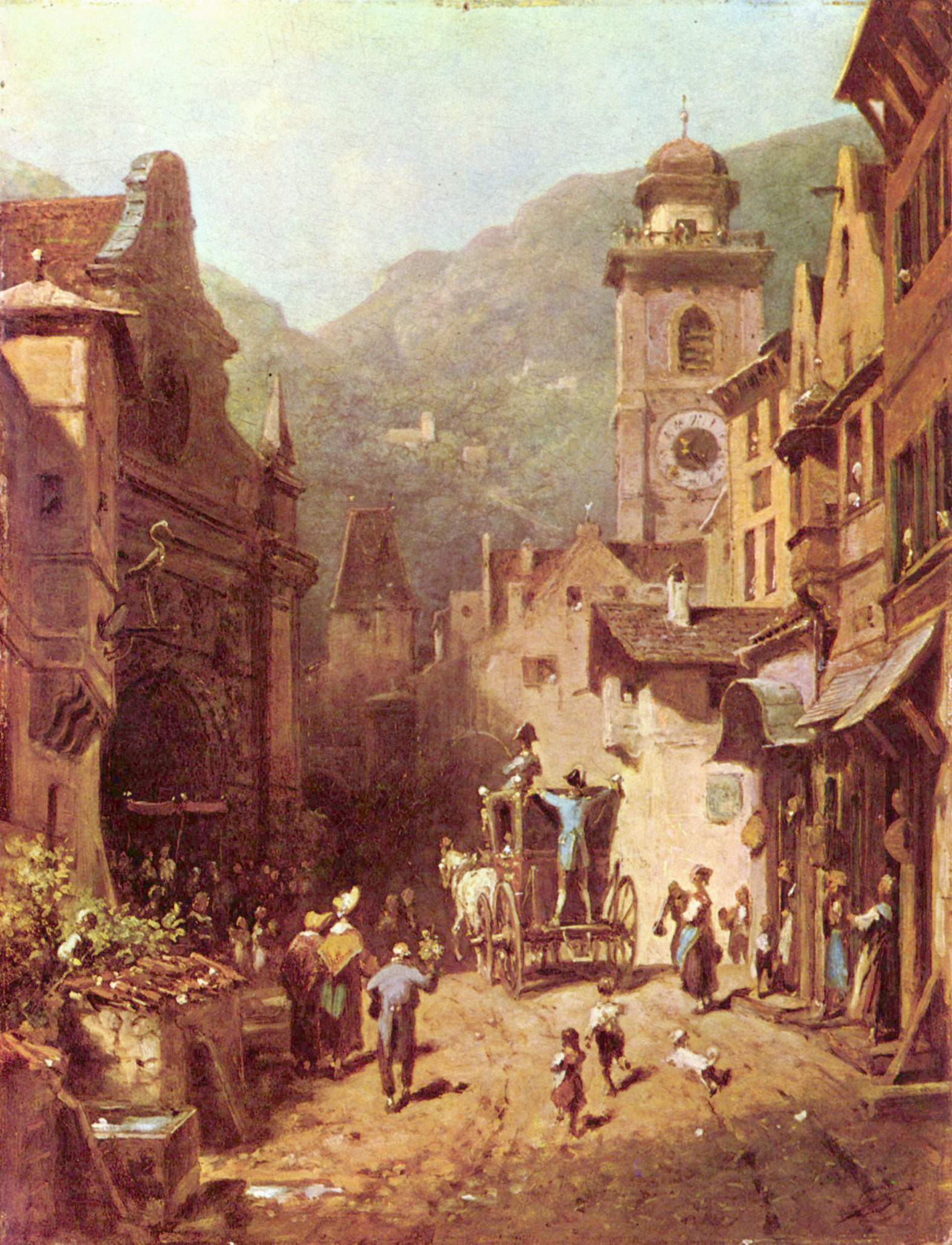 Den lokale prins' besøg - Carl Spitzweg