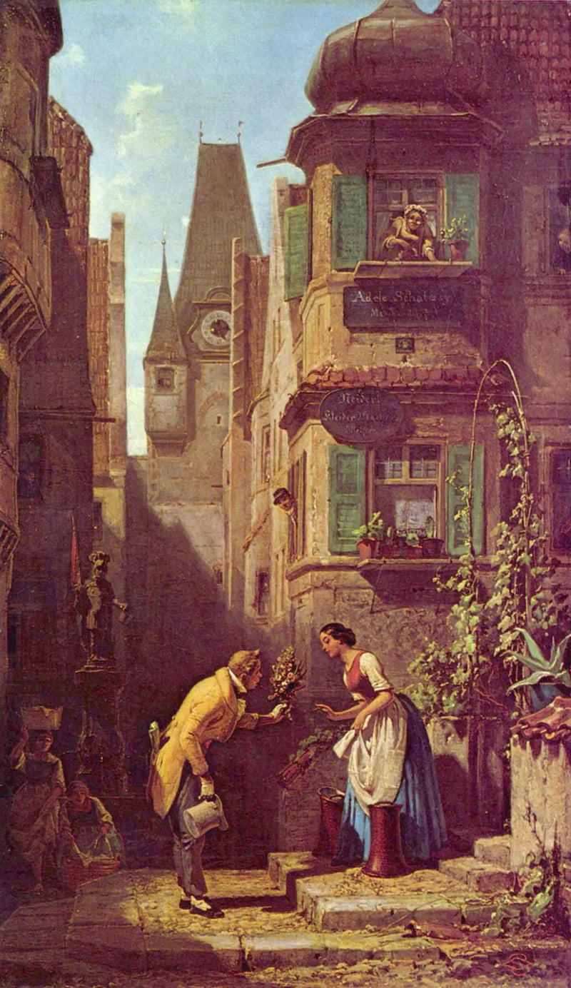 Den evige ægtefælle - Carl Spitzweg