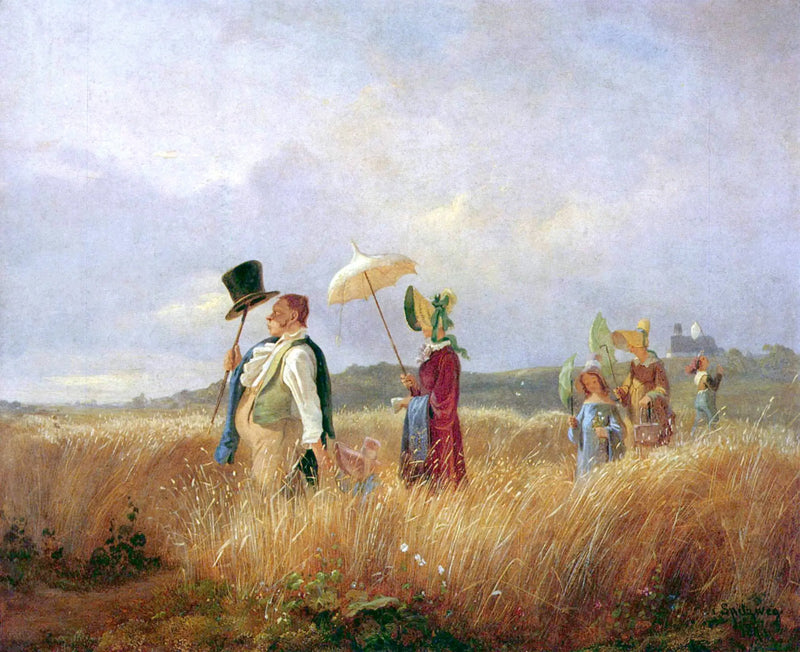 Søndags promenade - Carl Spitzweg