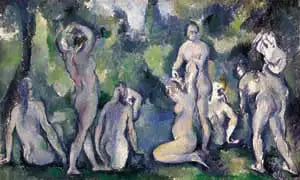 Gruppe af badende - Paul Cézanne