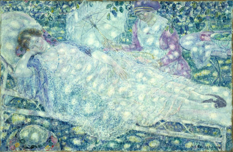 La-udendørsstol - Frederick Carl Frieseke