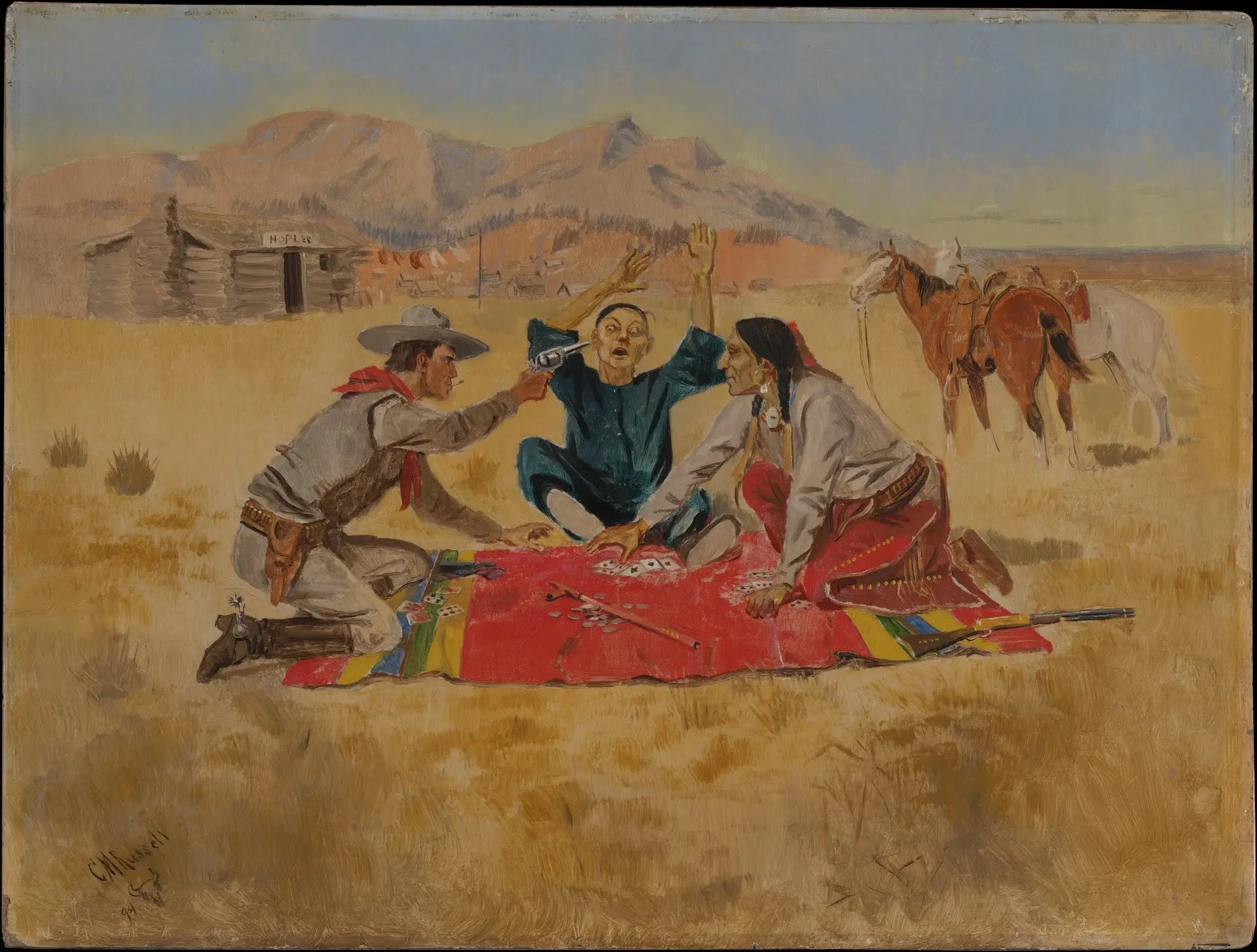 Pas une chance pour un Chinois - Charles Marion Russell - Alpha Reproduction