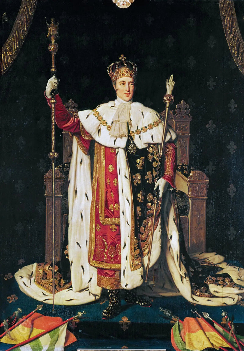 Charles X i kronekostume - Jean-Auguste-Dominique Ingres