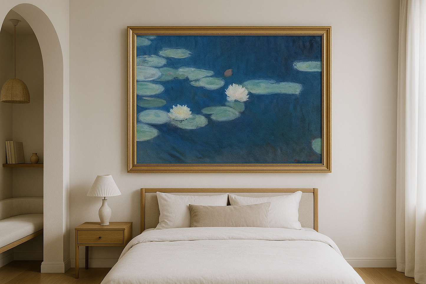 Blå nøkkeroser – Claude Monet (omkring 1906)