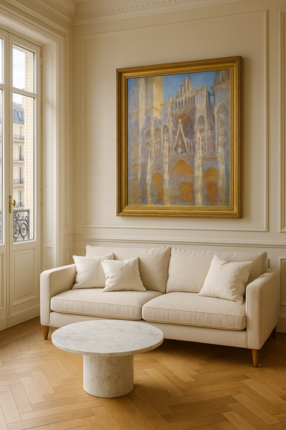 Rouen Katedral, sollys effekt (W1356) - Claude Monet