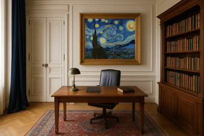 🌌 Stjernenat – Vincent van Gogh (1889)