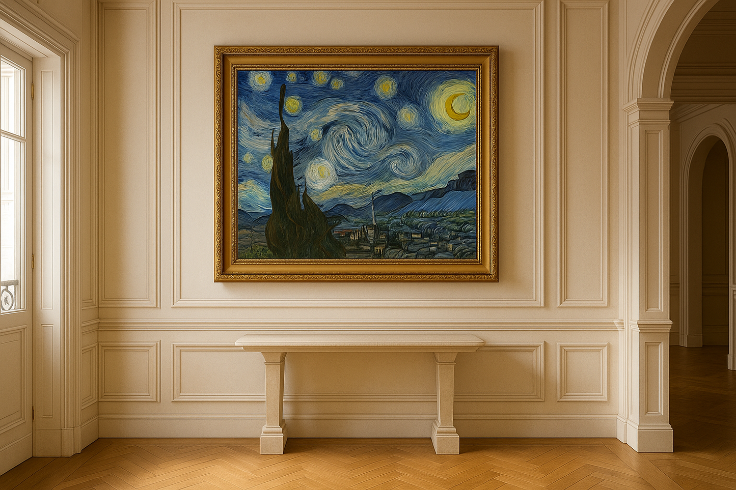 🌌 Stjernenat – Vincent van Gogh (1889)