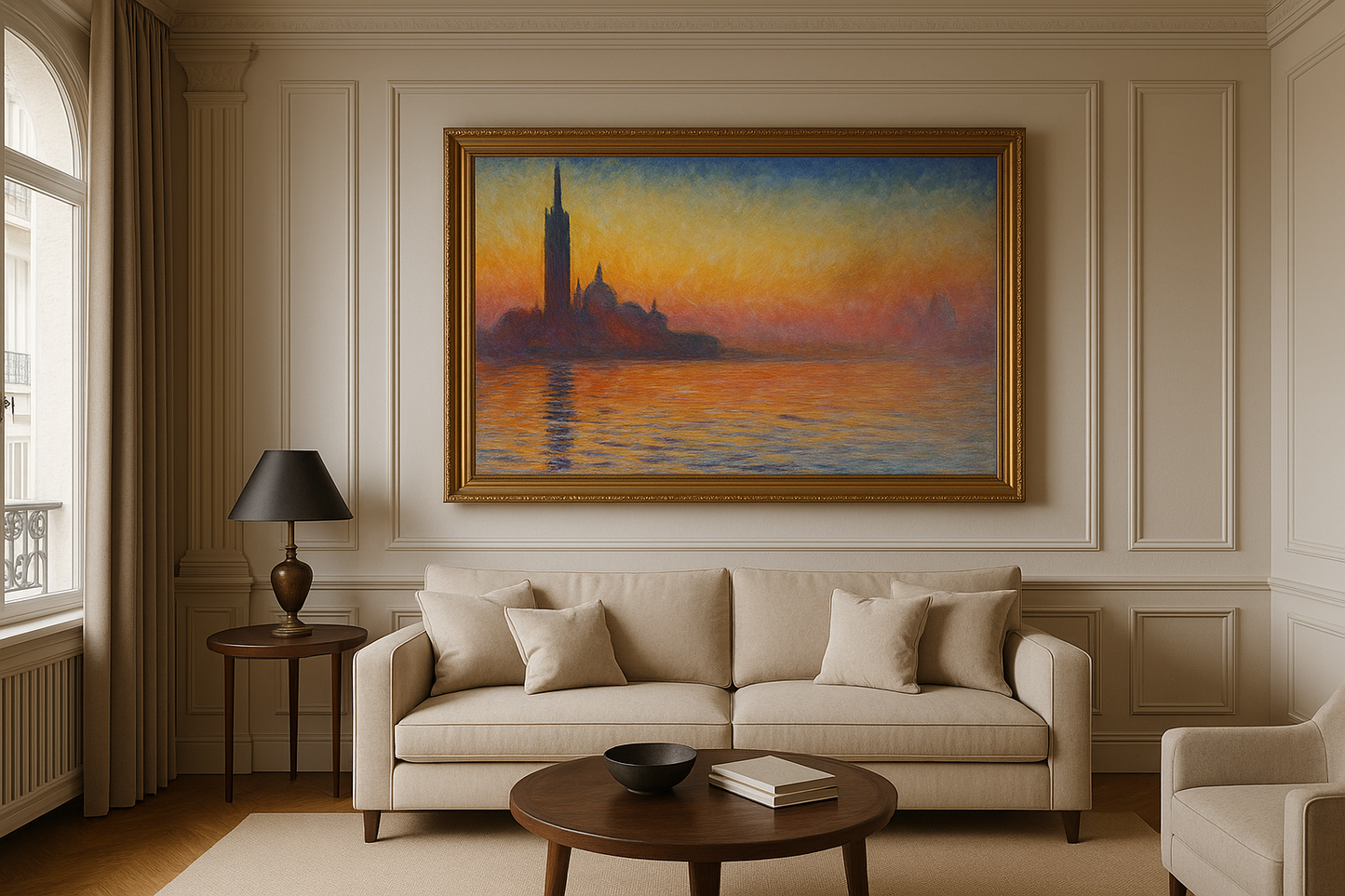 "San Giorgio Maggiore ved skumringen" af Claude Monet (1908)
