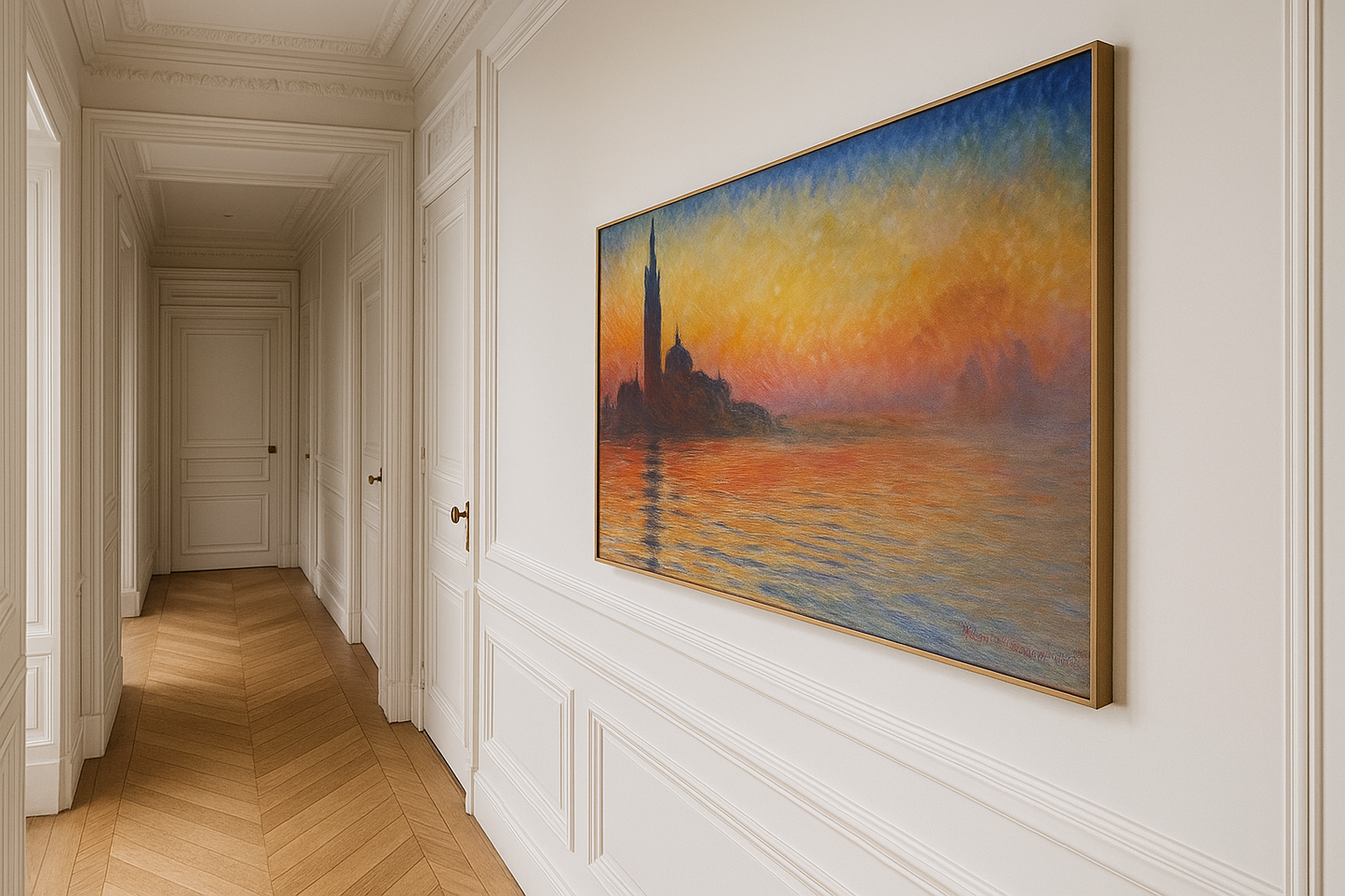 "San Giorgio Maggiore ved skumringen" af Claude Monet (1908)