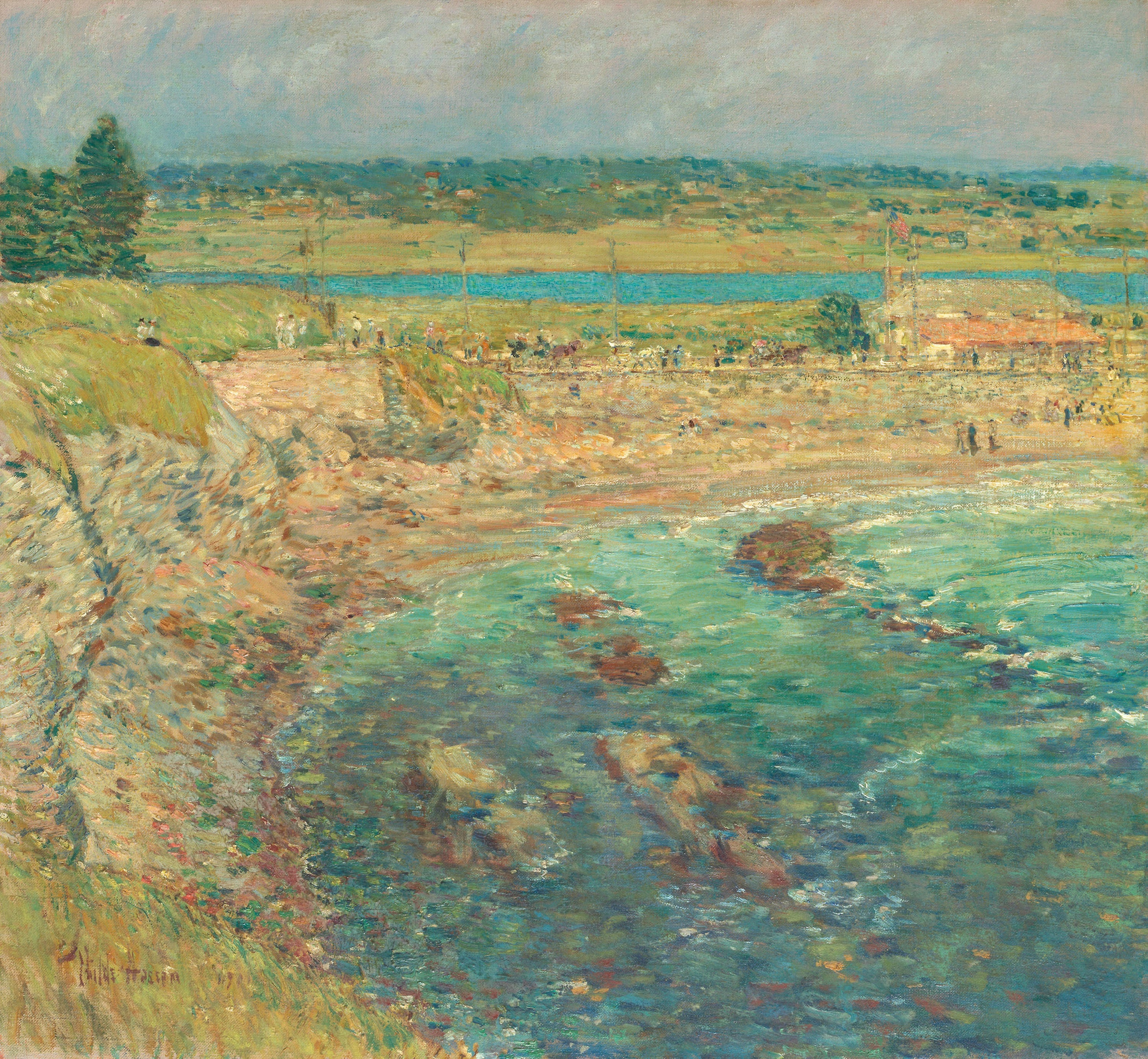 Bailey's Beach, Newport, Rhode Island - Childe Hassam