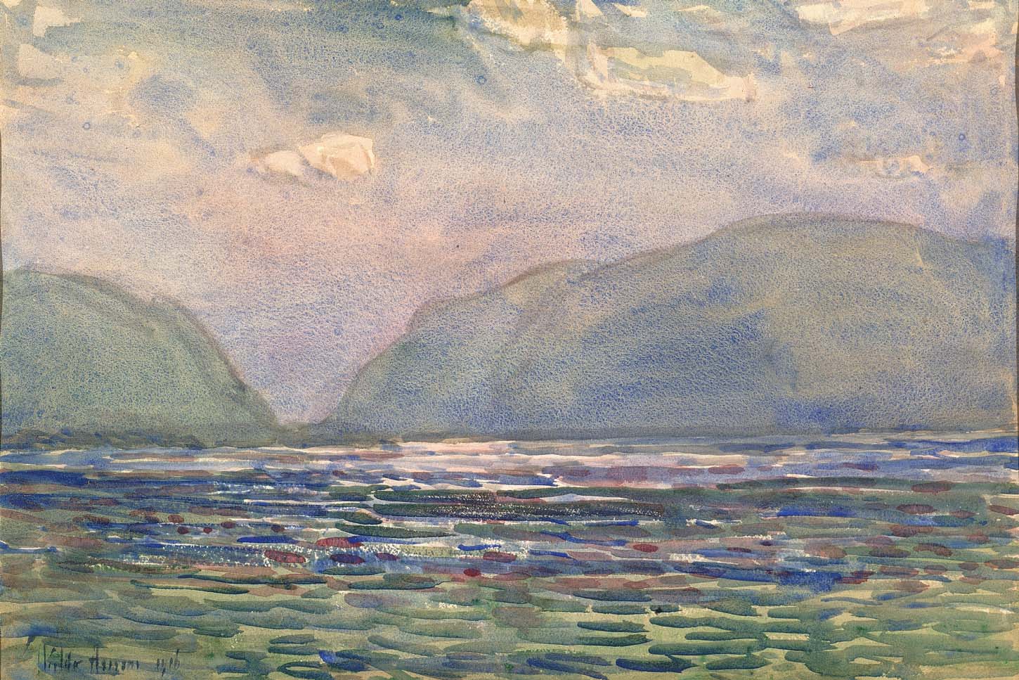 Midi au-dessus de Newburgh - Childe Hassam