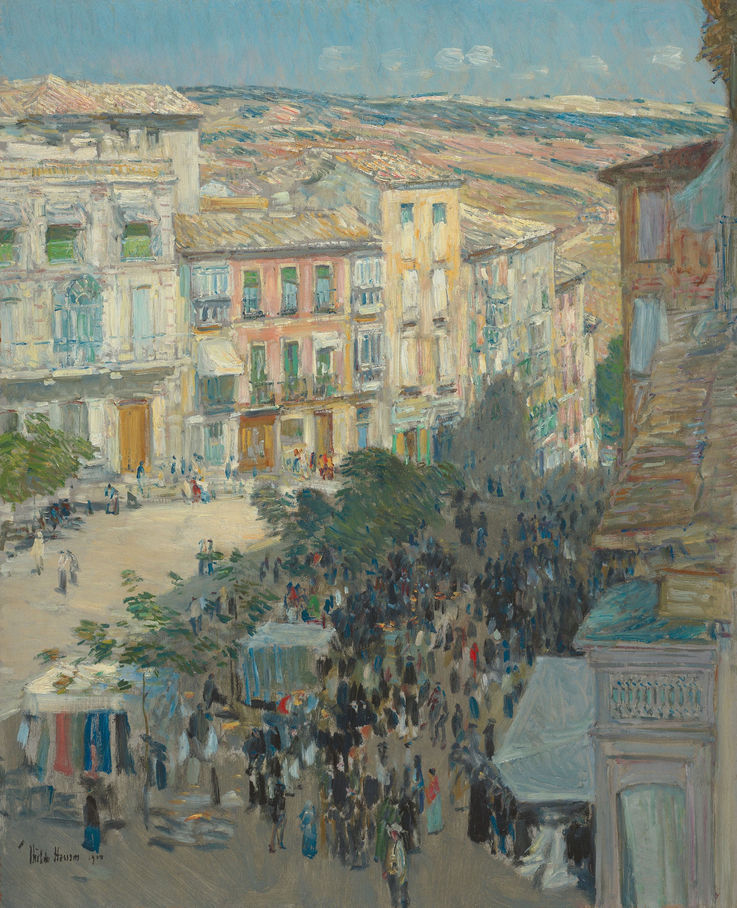 El Zocodover, Tolède, Espagne - Childe Hassam