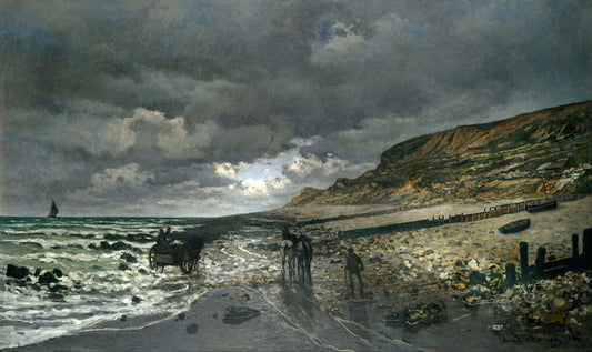 🌫️ La Pointe de la Hève ved lavvande Claude Monet (1865)